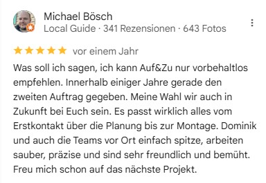 Auf und Zu Referenz