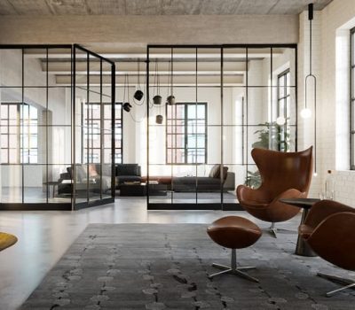 Axis Pendeltüre als Raumteiler perfekt für offene Wohnkonzepte